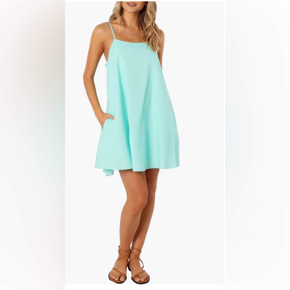 Petal & Pup Aqua Midi Dress